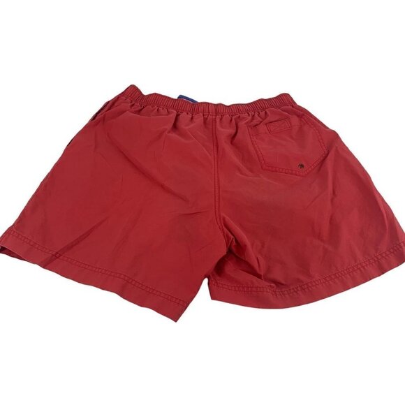 Ralph Lauren Polo Sport Swim Trunks Red with Blue Pony Size Large - Picture 6 of 7